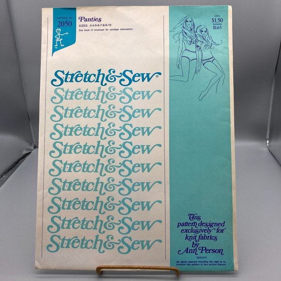 UNCUT Vintage Sewing PATTERN Stretch and Sew 2050 by Ann Person, Ladies 1974 - Picture 1 of 2